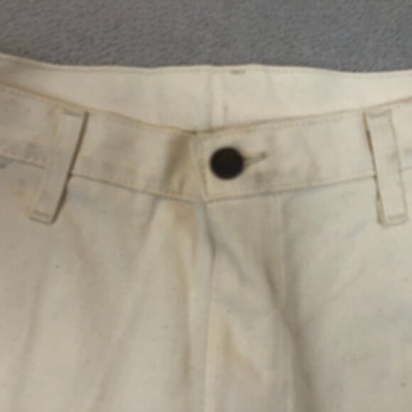 Dickies Mens Painter Shorts Size 38 White Canvas Utility Workwear Chino - Picture 8 of 12